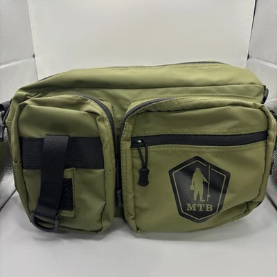 Mystery Tackle Box Estanque Merodeador Eslinga Bolsa de Pesca *SOLO BOLSA* Cremalleras Verdes Foto 1 de 4