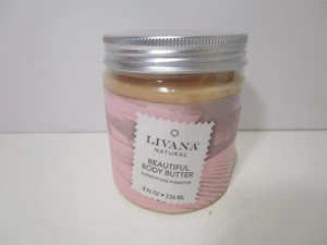 LIVANA Natural Beautiful BODY BUTTER (8 oz) Skin Moisturizer & Hydrates Hair - Picture 1 of 2