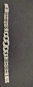 Real Solid 925 Sterling Silver Miami Cuban Link Chain Bracelet Jewelry 7.9" - Picture 1 of 3