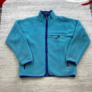 Chaqueta Cárdigan Vintage Patagonia Retro X Deep Pile XL Azul Verde 1989 Cremallera Completa - Imagen 1 de 15