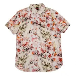Jean Paul GAULTIER Cotton Floral Printed Short Sleeve Shirt Size 46(K-124048) - Picture 1 of 12
