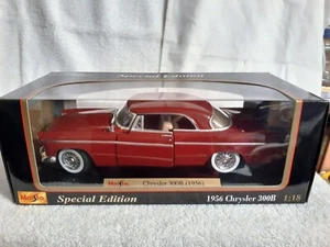 1956 Chrysler 300B- red diecast 1:18 scale in exc. cond. - Picture 1 of 2