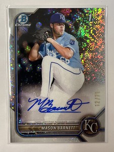 Mason Barnett 2022 Bowman Draft Speckle Refractor Auto /71 #CDA-MB