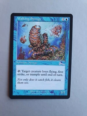Walking Sponge, MTG Urza's Legacy (1999) Uncommon Blue Creature VNM - Image 1 of 2