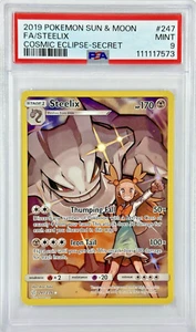 PSA 9 Cosmic Eclipse Steelix (Secret) #247 - 2019 Pokemon Sun & Moon SM 247/236 - Bild 1 von 2