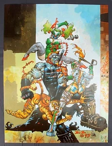 Simon Bisley 1997 Heavy Metal Magazine #180 Marzo 1999 Póster de portada 18x24" NM ND - Imagen 1 de 7