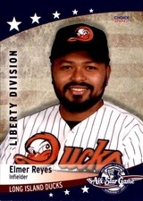 2017 Atlantic League All-Stars Choice 17 Elmer Reyes Tampa Florida Baseball Card