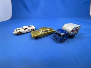 Lesney Ford GT ~ Opel Diplomat ~ Tippax Refuse Collector ~ Vintage ~ Matchbox ~ - Picture 1 of 16