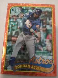 2024 Topps 15/25 Yordan Alvarez! 1989 35th Anniversary Orange Foilboard - Bild 1 von 2