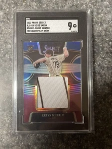 2022 SELECT REISS KNEHR ROOKIE JUMBO SWATCH SILVER PRIZM /99 SAN DIEGO PINSTRIPE - Picture 1 of 2