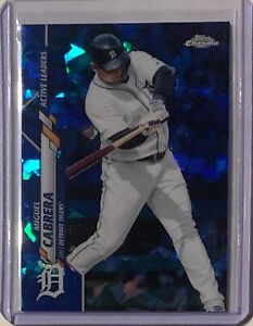 MIGUEL CABRERA 2020 TOPPS CHROME SAPPHIRE BLUE REFRACTOR CARD DETROIT TIGERS MLB