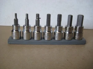Husky 3/8 in. Drive Metric Hex Bit Socket Set (7-Piece) - Picture 1 of 7