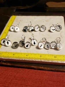 Retro Kätzchen Katze Glas Kamee Leverback Ohrringe Neu 9 verschiedene Stile zur Auswahl  - Bild 1 von 21