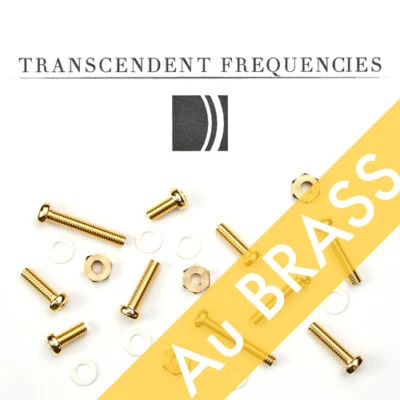 GOLD PLATED BRASS Cartridge Headshell Mounting Screws M2.6 Hardware turntable - Image 1 of 4