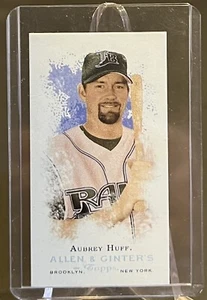 2006 Topps Allen & Ginter #2 : Aubrey Huff Base MINI in Mini Top-Loader - Picture 1 of 2