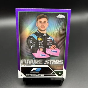 2023 Topps Cromo F1 #79 Victor Martins Refractor Púrpura /399 ART Grand Prix - Imagen 1 de 2