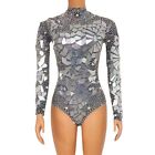 Sparkly Silver Rhinestones Women's Outfit Dance Costume Performance Costume