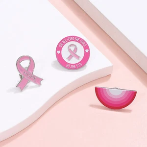 Charm-Set zur Aufklärung über Brustkrebs, unterstützende Pin-Sammlung für Neu - Bild 1 von 11