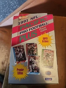 1991 PACIFIC NFL PRO FOOTBALL PLUS PLAYER CARDS WAX BOX 36 SEALED PACKS - Picture 1 of 4