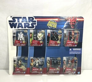 Star Wars Movie Heroes Bonus Value Pack of 8 Figures Yoda, Darth Maul & More New - Picture 1 of 2
