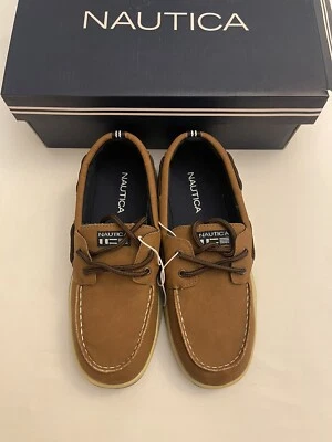 Nautica Boys Shoes Casual Boat Teton Tan Size 3 - Image 1 of 4