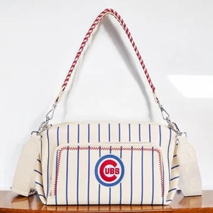 MLB Chicago Cubs Striped Small Shoulder Bag/Crossbody *NEW in Package* - Picture 1 of 4