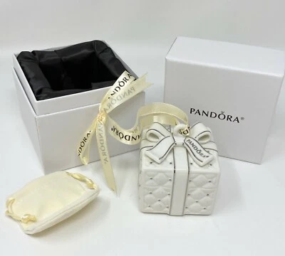 Pandora Holiday 2016 Porcelain Present Christmas Ornament CAMAW160001 - Image 1 of 4