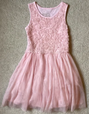 Vestido Niñas 1989 Lugar Rosa Flores Talla M Ropa Bonito Limpio Niños Libre de Humo Foto 1 de 3