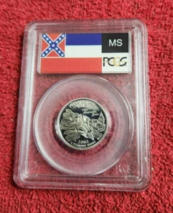 2002 s silver Mississippi statehood quarter PCGS PR 69 DCAM * - Picture 1 of 2