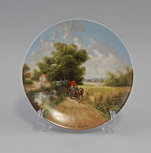 99840312 Porcelain Collection Plate Lückels Idyllic Dorfleben Sunday Outing - Picture 1 of 1