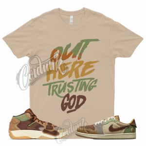 TG T Shirt for 1 Low OG Zion Williamson Voodoo Flax Sesame Brown Green Fossil 2 - Picture 1 of 3