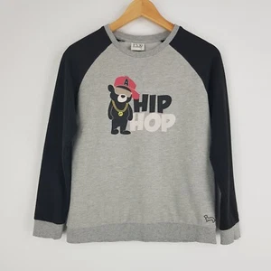 Peter Alexander Jnr PA30 Kids Size 14 Years Grey Black Hip Hop PJ Pyjama Top - Picture 1 of 16