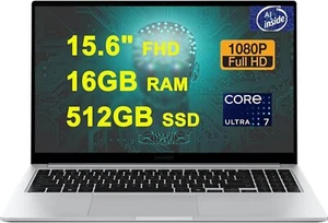 New Samsung Galaxy Book4 15.6" FHD Core 7 150U 16GB 512GB SSD FPReader Win 11 - Picture 1 of 9