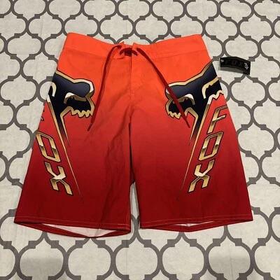 Fox Youth Cntro Boardshorts Kids Size 26 Quick Dry DWR Elastic Drawcord New - Image 1 of 4