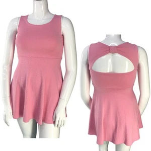 Kate Spade Girls Size 12 Dress Vivian Skater Pink Textured Stretch - Picture 1 of 17