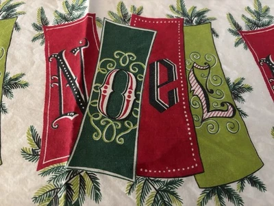 Vintage 1950’s Christmas Noel 34” X 41” . - Image 1 of 4