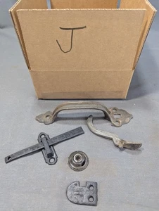 Antik Gusseisen Blake Patent Daumenriegel Set 6 1/4" J - Bild 1 von 5