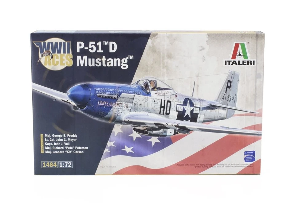 1/72 ITALERI - NORTH AMERICAN - P-51D MUSTANG MILITARY AIRPLANE 1941 IT1484 - Immagine 1 di 1