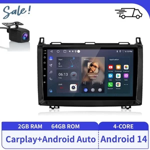 Android 14 Autoradio GPS Navi KAM Für Benz A/B Klasse Sprinter Viano VW Crafter - Bild 1 von 12