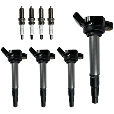 4 Set For Toyota Corolla 2011-15 Matrix 2011-14 Ignition Coil & Spark Plug UF596 - Image 1 of 4