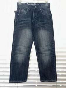 Pantalones de mezclilla Redemption para niños talla 12 lavado oscuro pierna recta - Imagen 1 de 5