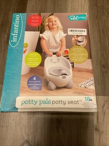 Infantino Potty Pals Potty Seat - Gray Koala, Slip Resistant & Splashguard - Picture 1 of 5