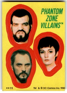 1980 Topps Superman II Sticker Card #11 Phantom Zone Villains - Picture 1 of 4