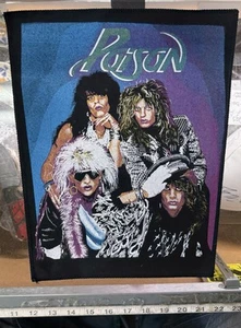 POISON Rückenaufnäher - 30+ Jahre alt Look what the cat dragged in Band 80er VINTAGE - Bild 1 von 5