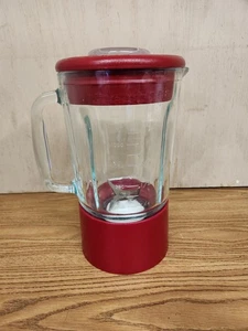 Kitchenaid Ultra Power RED 40oz 5 Cup Glass Blender Jar Lid KSB5 Replacement - Picture 1 of 6