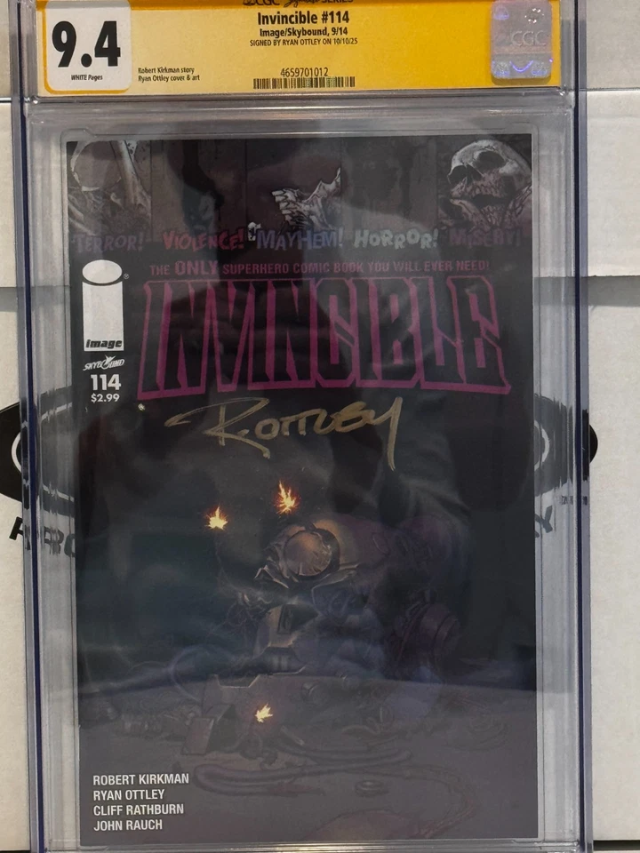 INVINCIBLE #114 SIGNED BY RYAN OTTLEY - Image 1 of 1