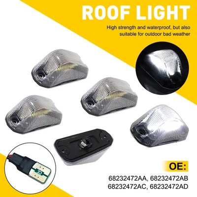 For 2014-23 Dodge RAM Promaster 2500 3500 Cab Roof Running Lights OEM Clear Lens - Image 1 of 4