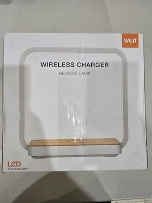Bedside Lamp With Qi Wireless Charger Table Lamp 3 Step Dimmable Touch Control - Image 1 of 2