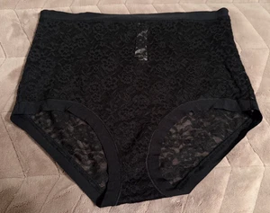 Braguita Victoria's Secret negra lisa de encaje cintura alta ~ GRANDE ~ ¡NUEVA CON ETIQUETAS! - Imagen 1 de 8