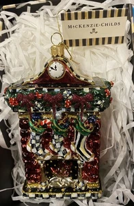 MACKENZIE CHILDS  STOCKINGS ARE HUNG  ORNAMENT--NEW IN BOX - Picture 1 of 4